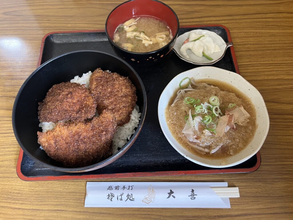 ソースカツ丼セット
